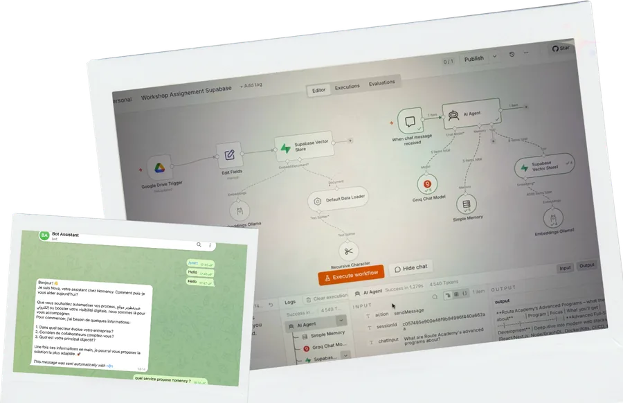 Automatisation n8n et chatbot